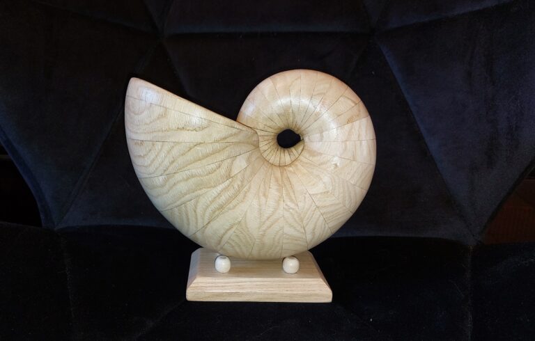 Un nautile en bois