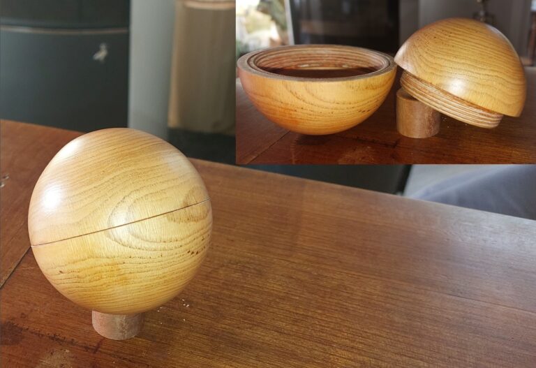 Sphère creuse à fermeture filetée